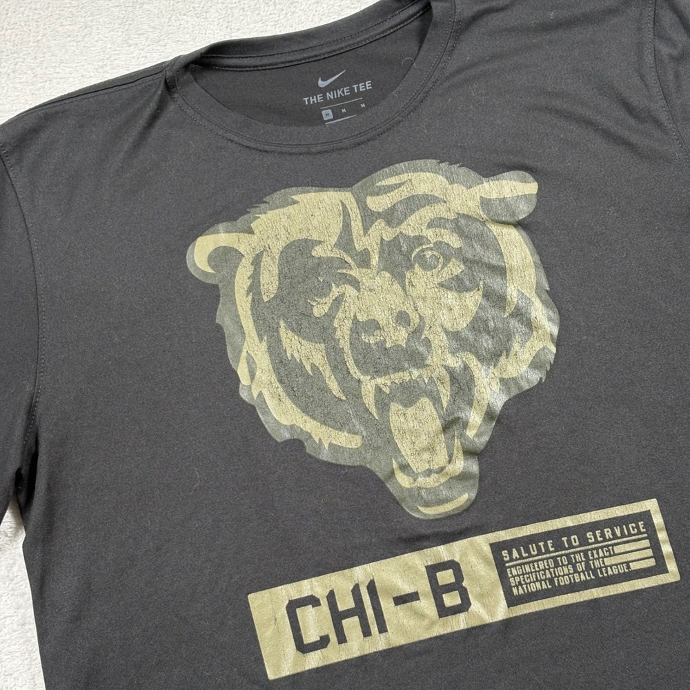 Nike Chicago Bears Salute to Service Dri-FIT T-Shirt Mens Medium Black NFL